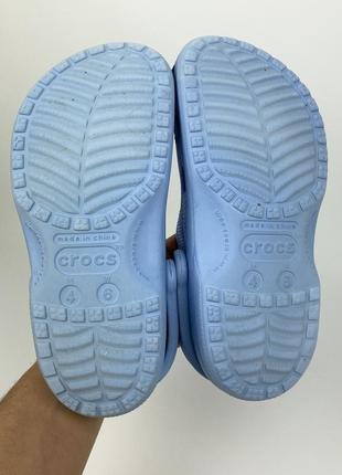 Крокси crocs оригінал голубі сині розмір m4 w6  36 - 37 тапки тапочки сланці5 фото
