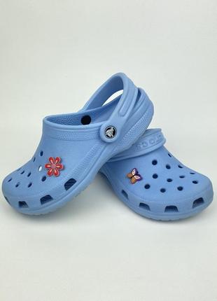 Крокси crocs оригінал голубі сині розмір m4 w6  36 - 37 тапки тапочки сланці