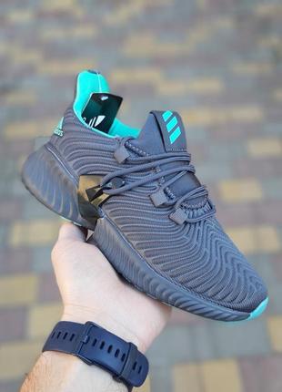 Жіночі кросівки adidas alphabounce instinct сірі з бірюзою знижка sale | smb3 фото