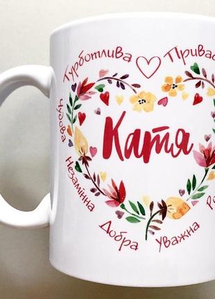 🎁подарок именная чашка для девушки