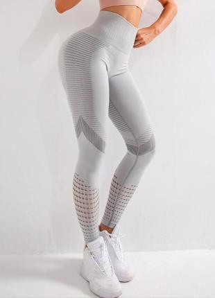Спортивні жіночі легінси для фітнесу бігу йоги лосини легінси розмір m5 фото