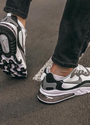 Кросівки nike air max 270 react “black\white” кроссовки6 фото