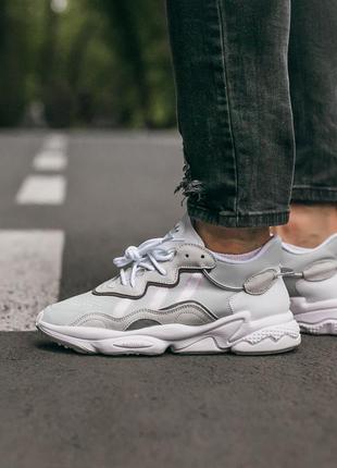 Кросівки adidas ozvego «white\grey” кроссовки6 фото