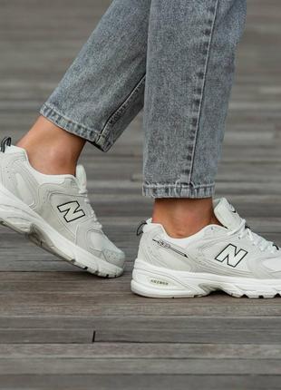 Жіночі кросівки new balance 530 beige нью беланс бежевого кольору4 фото