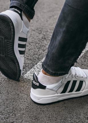 Кросівки adidas new forum “white\black” кроссовки2 фото