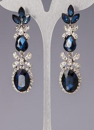 Серьги с кристаллами