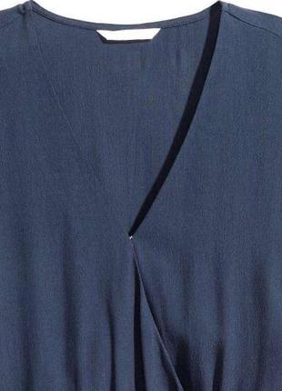 Синий ромпер комбинезон с оборками h&m6 фото