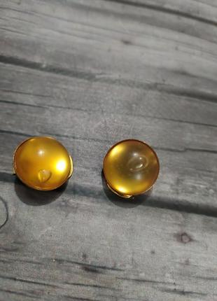 Кліпси вінтаж пластик метал