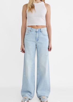 Stradivarius стильні джинси жіночі wide leg jeans