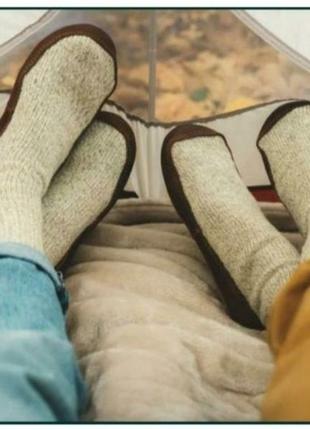 Sliper sock acorn outdoor шкарпетки тапочки гетри кемпінгові туристичні9 фото