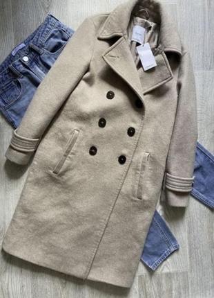 Mango двубортное пальто, шерстяное пальто, пальто, куртка, курточка3 фото