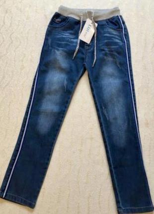 Демісезонні джинси для хлопчика lizi kids 98-110