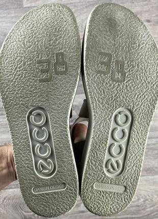 Ecco сандали босоножки 38 размер женские бежевые оригинал7 фото