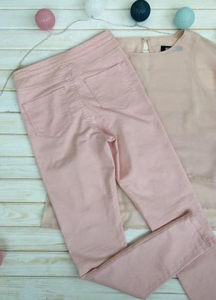 Крутые розовые джинсы скинни с рваностями на коленях denim co3 фото