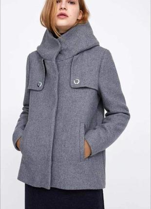Коротке жіноче пальто zara4 фото