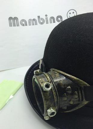 ★ гогглы #монокль #циклоп в стиле стимпанк / паропанк (цвет: милитари)