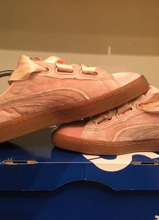 Кросівки-кеди puma basket platform 24,5 см1 фото