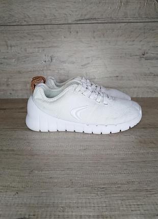 Белые кроссовки кларкс clarks 28 р 18см без шнурков