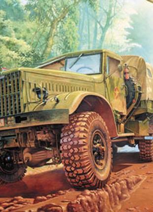 Збірна модель вантажний автомобіль roden 804 kraz-214b