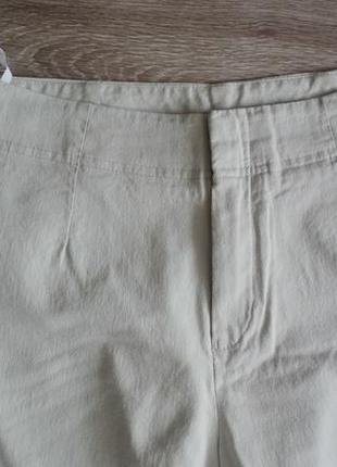 Нюдовые укороченные летние штанишки, брючки, бриджи4 фото