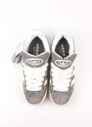 Кросівки adidas campus сірі з білим6 фото