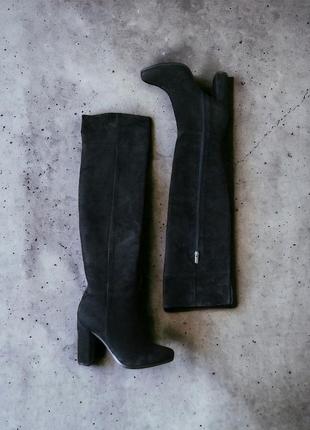 Високі чоботи, натуральна замша, 40 розмір