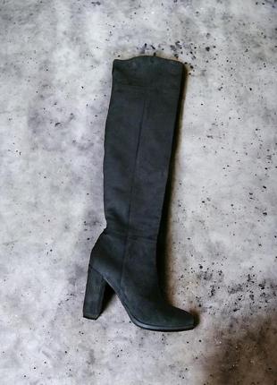 Високі чоботи, натуральна замша, 40 розмір