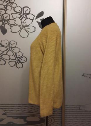 Брендовый шерстяной свитер джемпер пуловер большого размера шерсть7 фото
