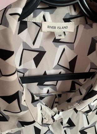 Стильна блуза river island в цікавий принт, р.186 фото