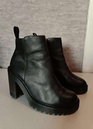 Кожаные ботинки сапоги dr. martens magdalena uncle boots