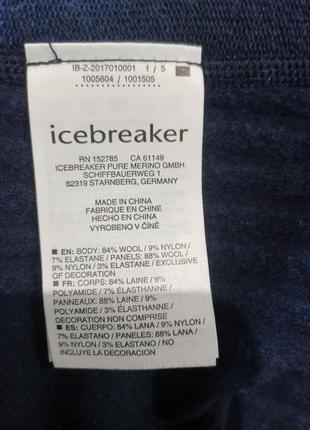 Icebreaker descender ls zip midnight navy4 фото