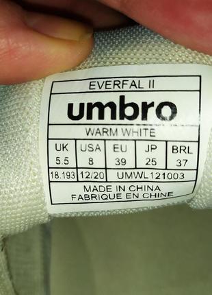 Білі кросівки umbro 38 розмір , устілка 24,5 см6 фото