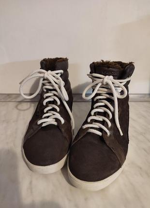 Хайтопы, кроссовки на меху, ботинки geox оригинал 25,3 см внутри8 фото