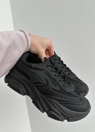 Базові кросівочки легкі,лаконічні та універсальні чорні3 фото