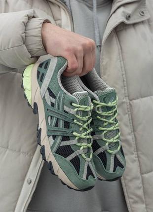 Чоловічі кросівки asics gel sonoma 15-50 green асікс зеленого кольору