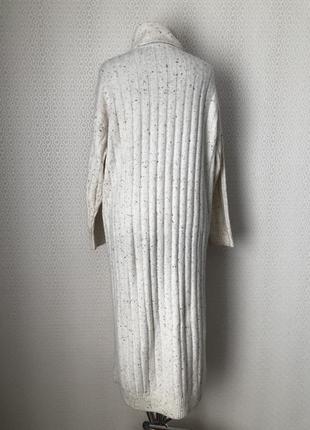 Стильное объёмное  длинное платье свитер оверсайз от mango, размер  s (m-l)7 фото