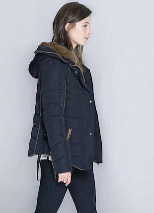 Новый пуховик куртка zara размер s-xs оригинал