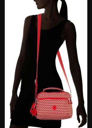 Женская сумка через плечо kipling yelinda k15338a90 chevron red pr8 фото