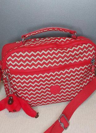 Женская сумка через плечо kipling yelinda k15338a90 chevron red pr2 фото
