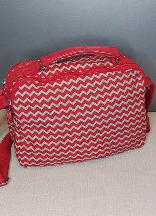 Женская сумка через плечо kipling yelinda k15338a90 chevron red pr3 фото
