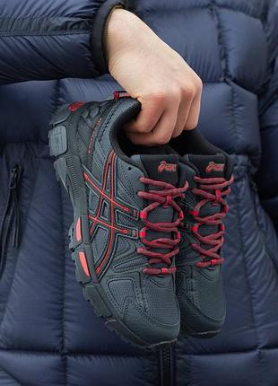 Чоловічі кросівки asics gel-kahana 8 grey red асікс сірого з червоним кольорів