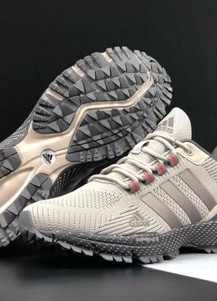 Мужские сетчатые, бежевые, стильные кроссовки adidas marathon tr. 41 гг. 12046 дш