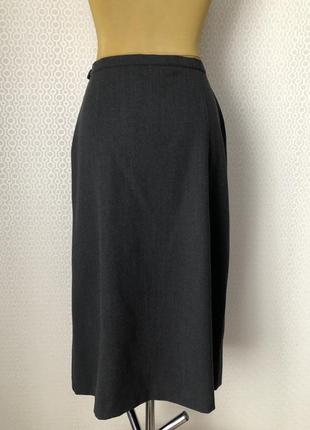 Добротная шерстяная (97% шерасть) серая юбка penny black (max mara group), размер ит 46 укр 48-50-52