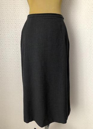 Добротная шерстяная (97% шерасть) серая юбка penny black (max mara group), размер ит 46 укр 48-50-523 фото