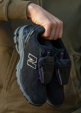 Чоловічі кросівки new balance 1906r cordura pouch black нью беланс чорного кольору