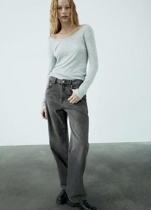 Джинси zara girlfriend mid rise fit