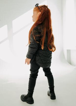 Куртка стьобана стьогана для дівчинки 4