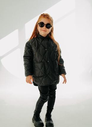 Куртка стьобана стьогана для дівчинки 2