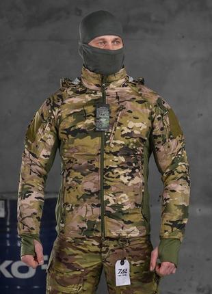 Весенняя тактическая куртка carrier multicam, водонепроницаемая военная куртка с капюшоном на флисе9 фото