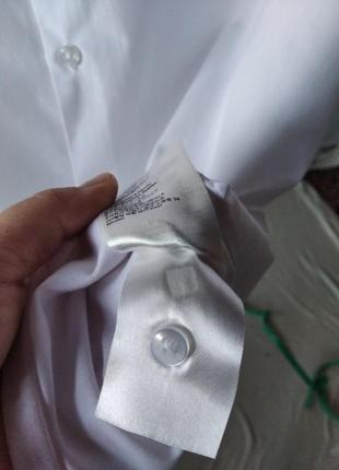 Белая рубашка h&m, размер м4 фото